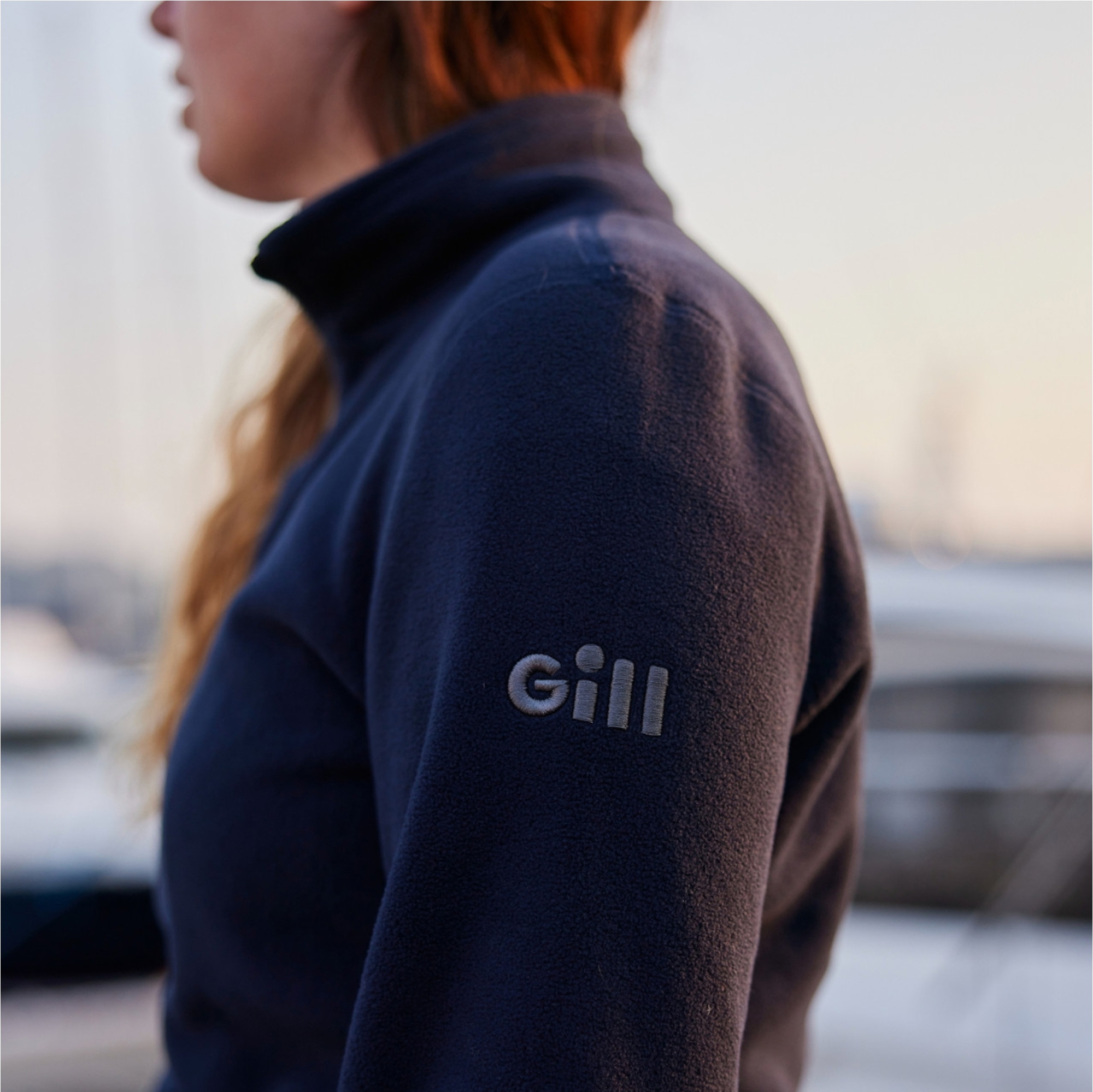 2026 Gill Womens Pursuit Fleece Med Fuld Lynlås CC50W - Navy